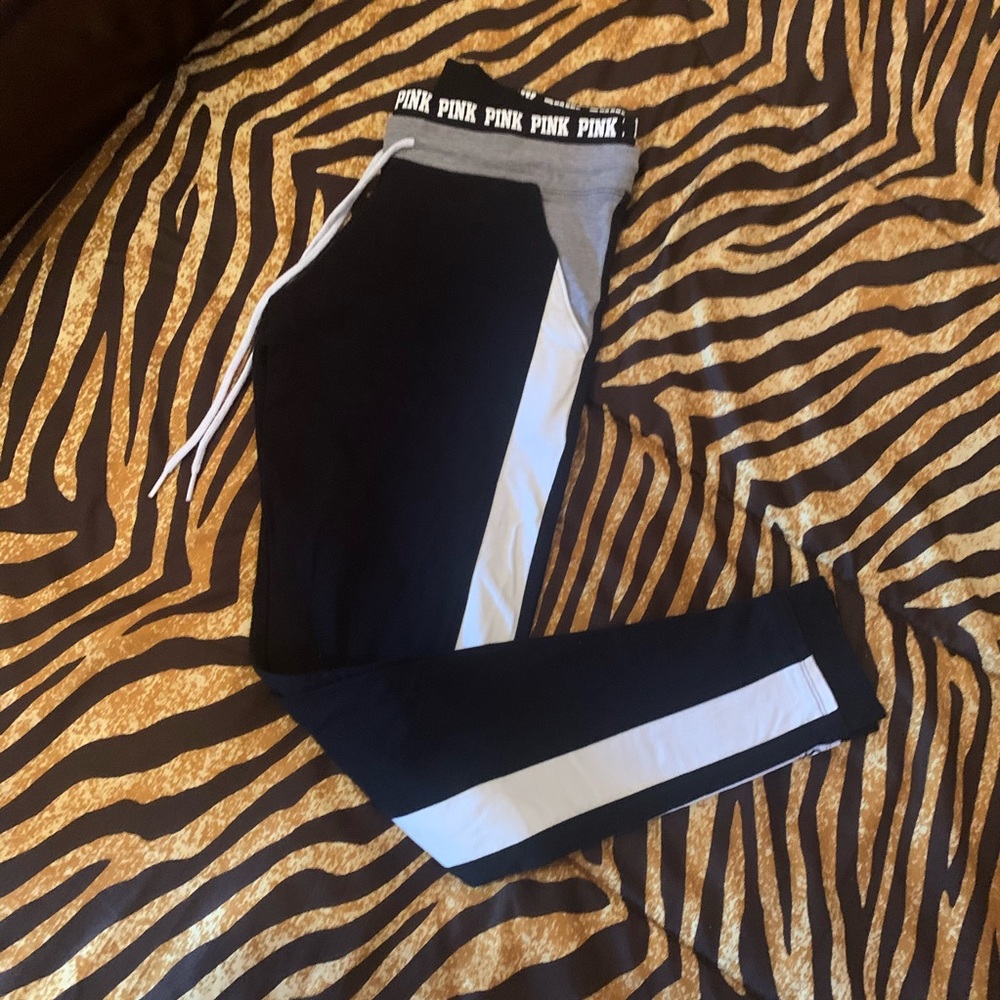 Pink campus leggings